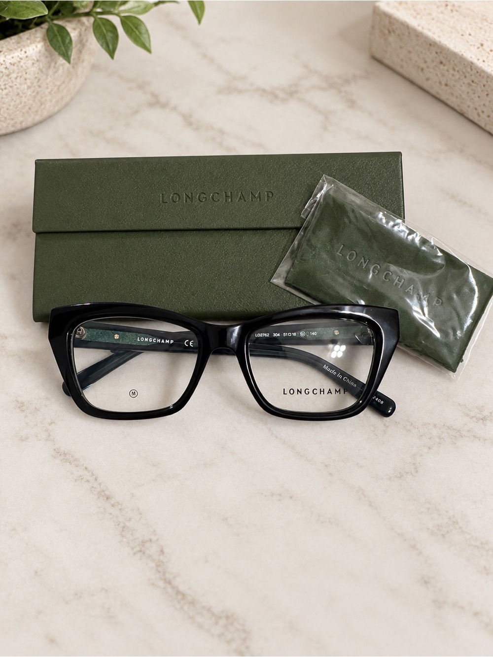 Longchamp Deep Blue Square Optical Glasses